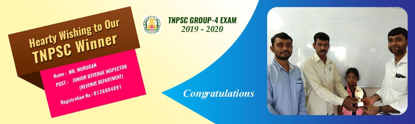 TNPSC Group-4 Winner in best learning centre, chennai