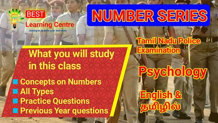 police exam online coaching for psychology number series